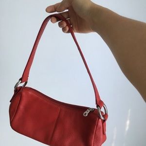 Cute little red leather purse